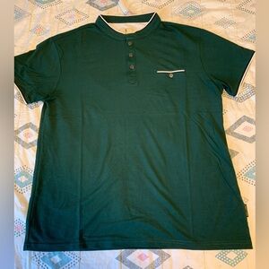 Scott James - Henley collar short  sleeve polo